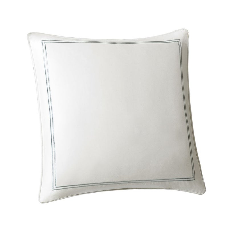 Harbor House Modern Fashionable Design Euro Sham European Square Decorative Pillow Cover  Zipper Closure (Pillow Insert NOT Included)  26x26  Chelsea Ivory - Image 1